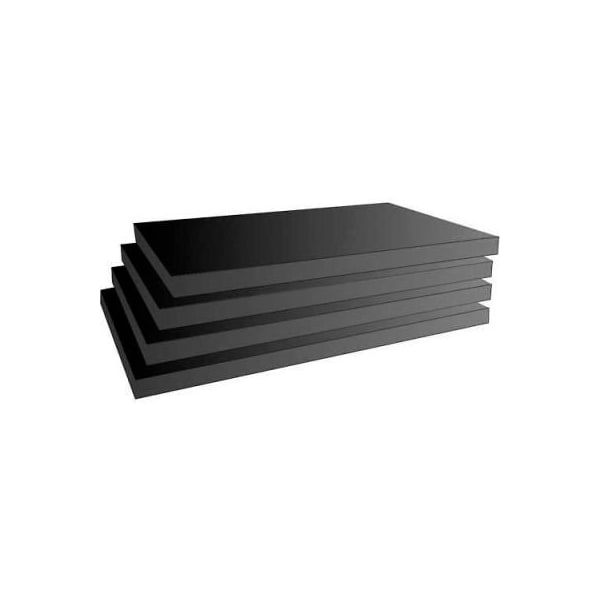 Windmill Slatwall Products Slatwall Black Shelves, 3/4"Hx8"Dx14"W Finished on 2 Sides and 3 Edges 4PKG-4W-Black - main